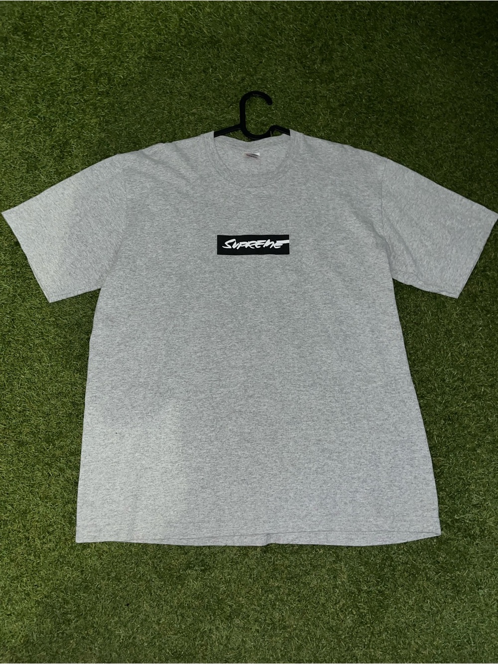 Supreme X Futura Gray box logo Short-Sleeve T-Shirt